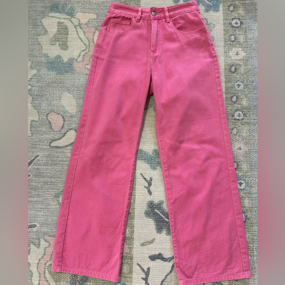 SHEIN size 26 women’s pink jeans.